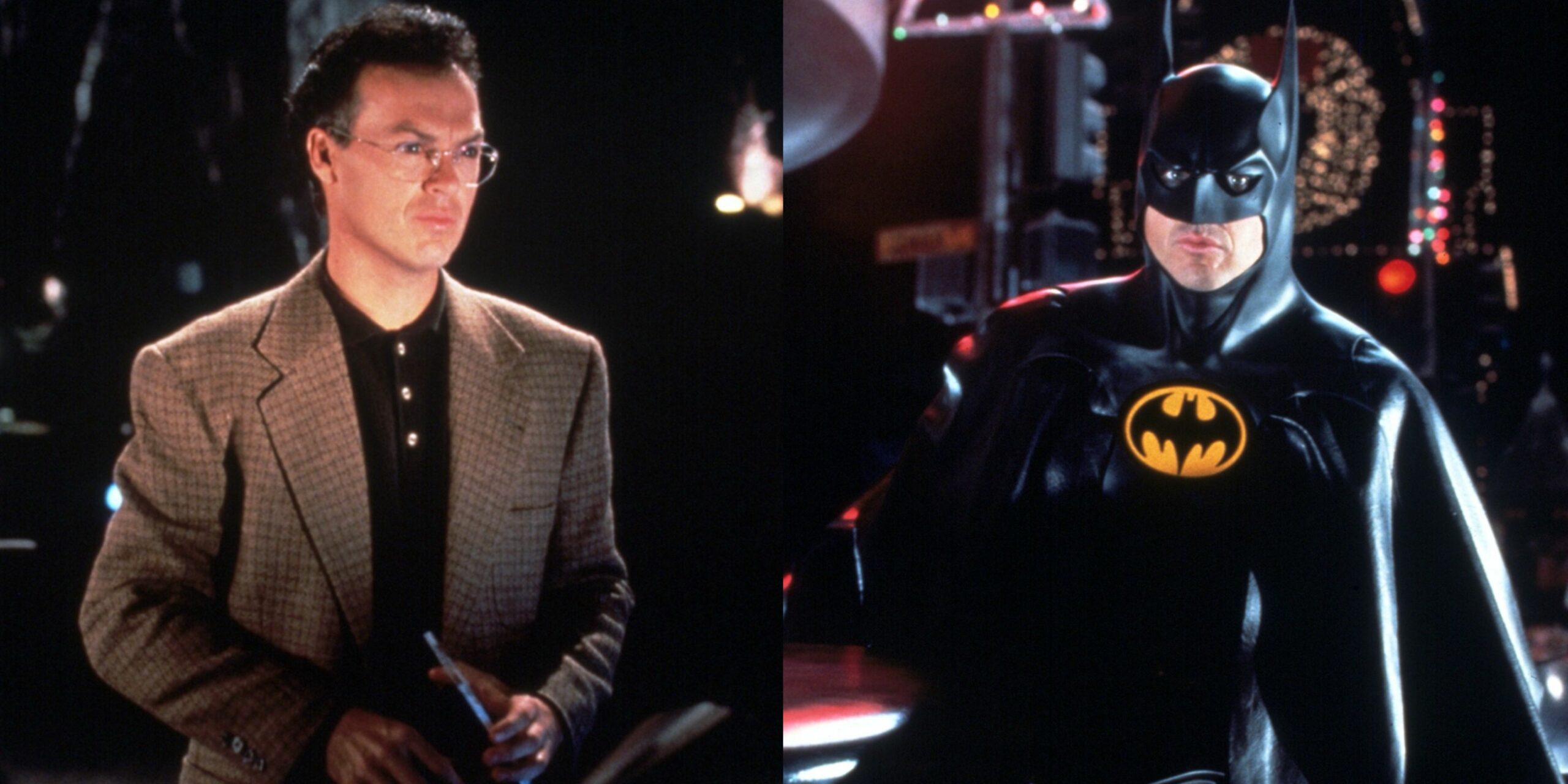 Michael Keaton as Batman or Bruce Wayne,