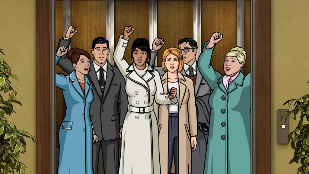 Scene from the previous season of Archer